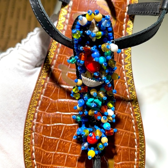 Sam Edelman Shoes - SAM EDELMAN Gabrielle Beaded Flat Sandal, Size 10